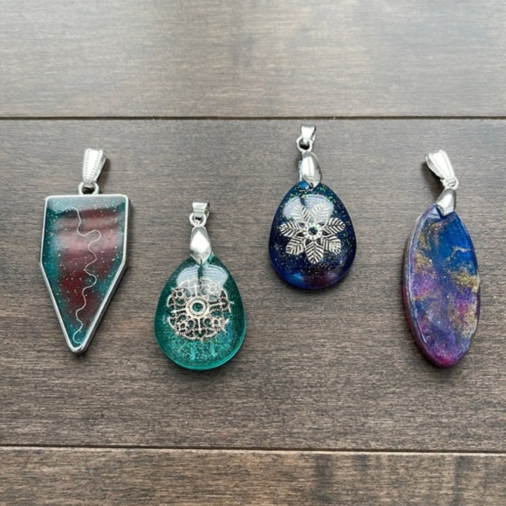 Necklace Pendant Charms, Handmade Jewellery Bundle